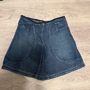 Sportmax Dark Blue Jean Skirt